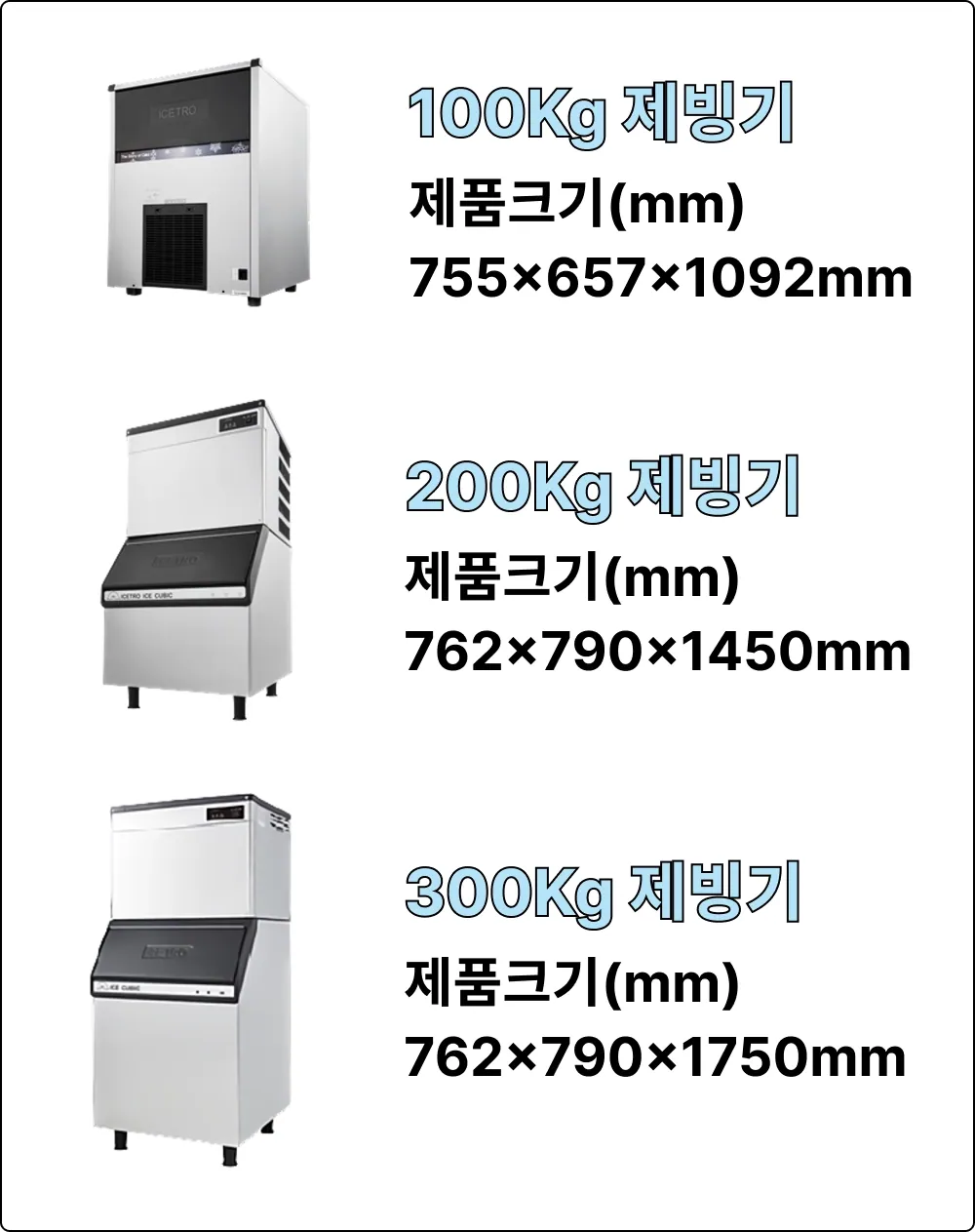 중형 제빙기 WIC-200 / 웰템 상세 설명 4