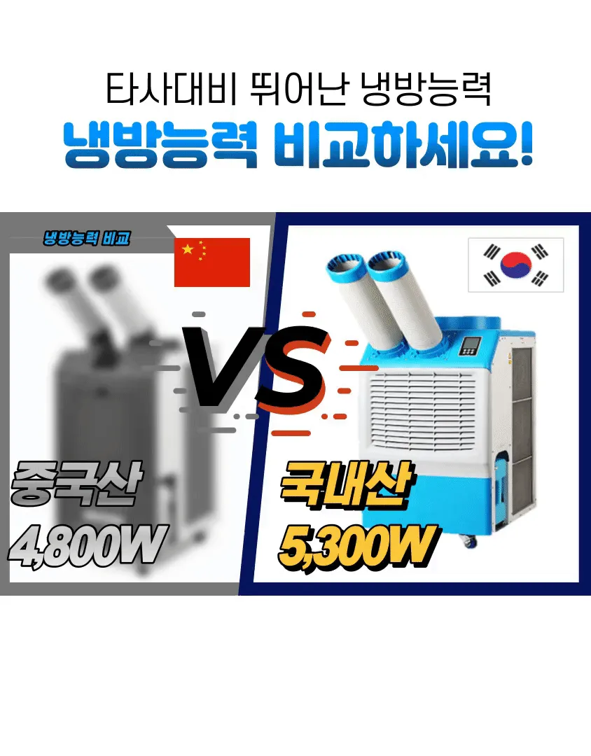 이동식에어컨 펌프내장(2구/12평) 상세 설명 36