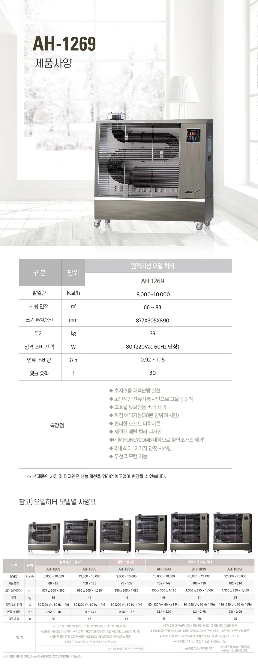 석유돈풍기 23~37평 상세 설명 1